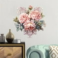 thumbnail image 6 of RXIRUCGD Floral Heart Wall Decals for Valentine's Day - Removable Vinyl Stickers for Home Decor Bedroom Living Room Romantic Atmosphere Creation, 6 of 6