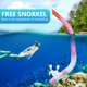 thumbnail image 4 of Buceo Snorkel Natación Snorkel Tubo de válvula de respiración húmeda seca de silicona de grado alimenticio, 4 of 6