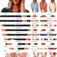 thumbnail image 3 of Linen Shirts for Women Cotton Linen Short Sleeve Button Beach Blouse With Pocket Tops Summer Tops, 3 of 6