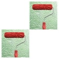 thumbnail image 1 of Methold Varios rodillos de pintura de patrones en relieve con herramienta de cepillo de mango de plástico 7 I tipo 4 2Conjunto, 1 of 4