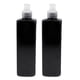 thumbnail image 3 of 4pcs 500 ml Botellas de plástico grandes, vacías, vacías con de loción claras / blancas, ideales para dispensar, 3 of 9