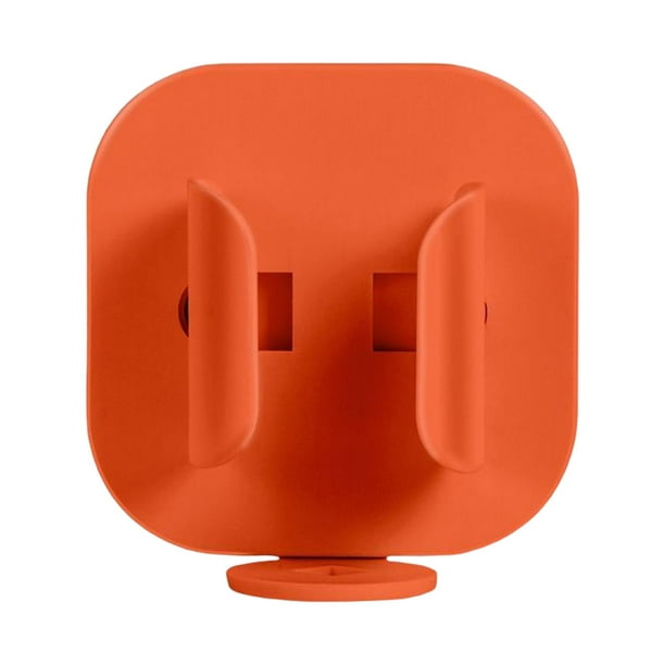 Cateissary Soporte de cepillo Soporte de pared Soporte de almacenamiento Estante de baño Ganchos organizadores antideslizantes Fuga de superficie Juegos de accesorios de baño Naranja