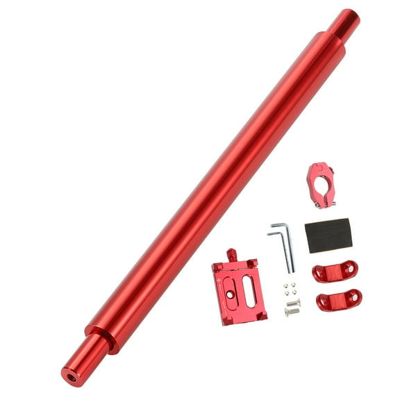 Unique Bargains Motorbike Balance Cross Bar Adjustable Motoycle Handle Bracket Aluminum Alloy Red
