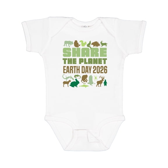 Inktastic Earth Day 2026 Conservation Boys or Girls Baby Bodysuit