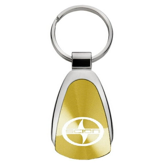 Scion Keychain & Keyring - Gold Teardrop