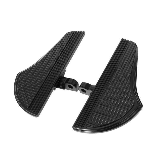 2 estribos traseros CNC para pasajero de motocicleta, accesorios para estribos Negro
