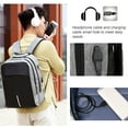 thumbnail image 4 of 15.6-inch Protective Laptop Backpack for Business Office, Travel Commuter Backpack with USB Charging Port for Up to 15.6” Laptop MacBook, Water-resistant Computer Bag for Men Women, 4 of 9