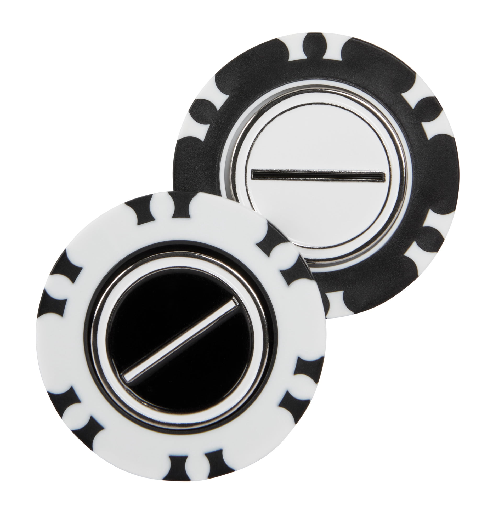 (2 pack) Athletic Works Golf Dual-Mark Poker Chip Ball Markers, 2-Pack