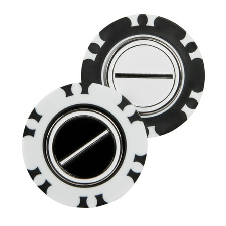 (2 pack) Athletic Works Golf Dual-Mark Poker Chip Ball Markers, 2-Pack