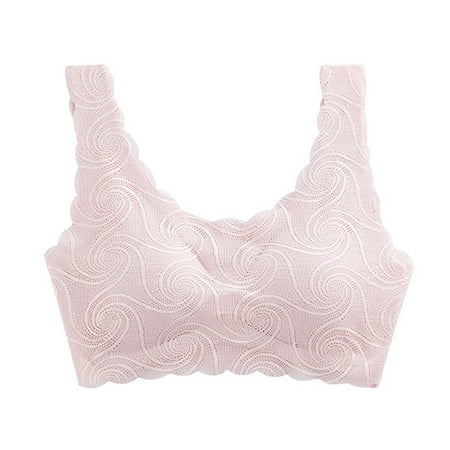 Sngxgn Women s Push up Lace Bra Underwire Plunge Full Coverage Bras (Pink S)