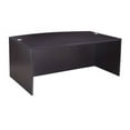 thumbnail image 2 of BossChair Boss Bow Front Desk Shell, Driftwood 71W*36/41"D*29.5"H, 2 of 4