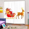 thumbnail image 2 of Cortinas de Navidad 2pcs cortinas de puerta de ventana con temática de navidad cortinas de cortinas para la decoración de Navidad 028 028 Magideal Cortinas de Navidad, 2 of 7