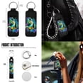 thumbnail image 5 of Yuyamidu Sea Turtle Car Interior Set Car Seat Covers Steering Wheel Seat Belt Covers Trash Can Coasters Rear View Mirror Covers Keychains Lipstick Covers Set of 13, 5 of 5
