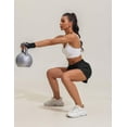thumbnail image 4 of Pinspark High Rise Athletic Shorts for Women Quick Dry Gym Running Shorts Breathable Outdoor Workout Shorts with Soft Liner, 4 of 9