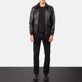 thumbnail image 2 of Air Rolf Leather Bomber Jacket, 2 of 11