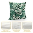 thumbnail image 4 of JRXY Tropical Green Leaves Pillow Covers Modern Botanical Palm Leaf Decorative Outdoor Throw Pillows Summer Decorations Pillow Case Square Cushion Cover Decor for Sofa Couch Bed White, 4 of 5