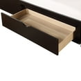 thumbnail image 4 of Espresso Twin Wooden Daybed with Trundle Bed and Two Storage Drawers , Extendable Bed Daybed,Sofa Bed for Bedroom Living Room, 4 of 7