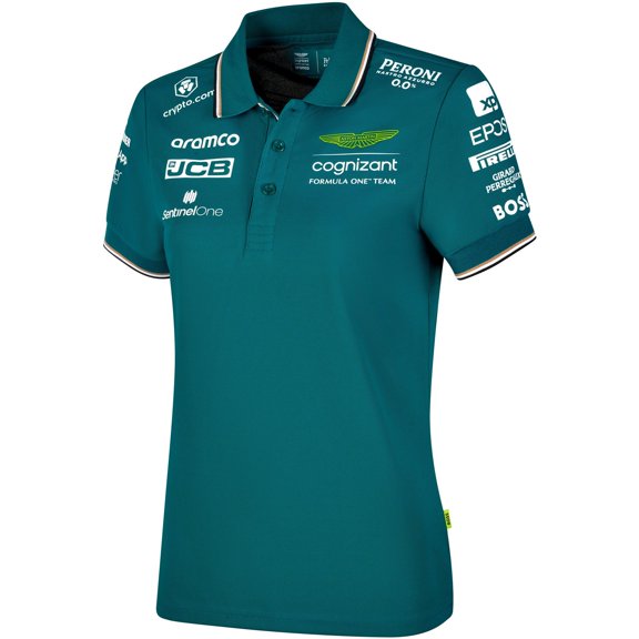 Aston Martin Cognizant F1 Women's Team Polo Shirt- Green