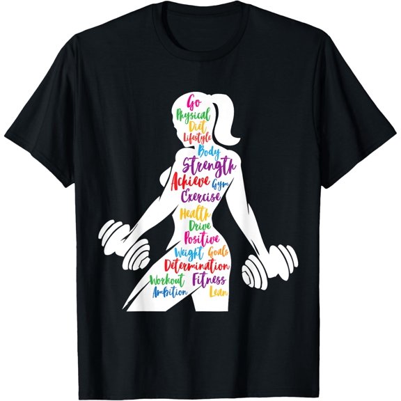 Women Gym Motivation Workout Motivational Fitness Lover Gift T-Shirt