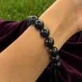 thumbnail image 2 of Black Tourmaline Bracelet 10mm with adjustable strings, 2 of 4