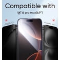 thumbnail image 2 of Protector de pantalla MAGIC JOHN de cristal templado para iPhone 16 Pro Max, 2 of 6