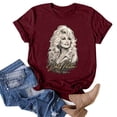 thumbnail image 2 of JINGTIAN Dolly Women's Graphic Tee Vintage Country Music T-Shirt Western Nashville Shirt Short Sleeve Crew Neck Concert Fan Top, 2 of 5