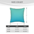 thumbnail image 4 of Xecao Teal Turquoise Print Soft Velvet Decorative Throw Pillow Covers, Square Cushion Cases for Bed, Sofa, Living Room, Car, and Indoor Outdoor Use-18"x18", 4 of 8
