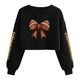 thumbnail image 3 of TaTaai Ladies Casual Loose Long Sleeve T Shirt Baseball Print Crew Neck Pullover Sports Sweatshirt Fashion Top Gift, 3 of 5