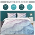 thumbnail image 5 of Mermaid Fish Scales Duvet Cover Set Pattern Soft Bedding Set Comforter Cover Set(1 Duvet Cover + 2 Pillowcases), 5 of 6