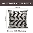 thumbnail image 2 of LALILO Throw Pillow Covers Lattice Modern Stylish With Monochrome Trellis Cushion Cover 18" x 18", 2 Pack, 2 of 6