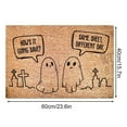 thumbnail image 3 of Halloween Doormat Coir Ghost Welcome Doormat Funny Halloween Boo Door Mat with Anti- Rubber Non Floor Mat for Indoor Front Door Entrance Decor - A, 3 of 8