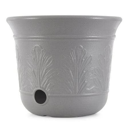 Suncast 300 Foot Heavy Duty 5 Gallon Decorative Plastic Hose Pot for Expandable and Lightweight Hoses, Ideal for Garden, Patio and Backyard Use