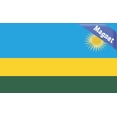 thumbnail image 2 of 5in x 3in Rwandan Flag Magnet, 2 of 4