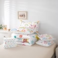 thumbnail image 6 of jejeloiu Cartoon Cute Axolotl 7-Piece Twin Bedding Sets,Colorful Kawaii Rainbow Bedding Comforter Set,Sweet Dessert Donut Sheet Sets For Girls Kids,Microfiber Bedroom Decor Reversible, 6 of 8
