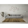 thumbnail image 3 of Ahgly Company Indoor Square Abstract Brown Contemporary Area Rugs, 5' Square, 3 of 4