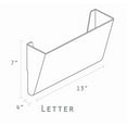 thumbnail image 2 of Storex classeurs muraux, format lettre, transparent, lot de 6, 2 of 3