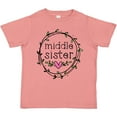 thumbnail image 3 of Inktastic Middle Sister Leaves, Circle, Heart Girls Toddler T-Shirt, 3 of 5