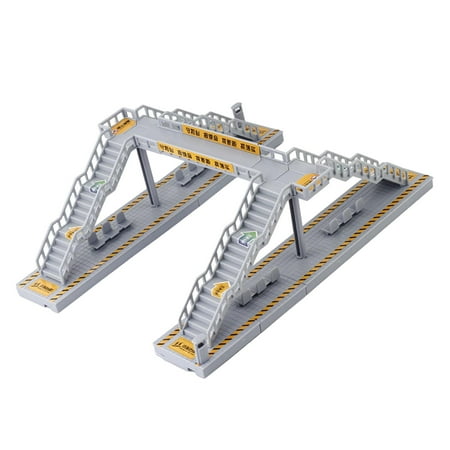 DIY Pedestrian Bridge Kits with Stickers, Realistic HO Scale Model Building Kits, Pedestrian Bridge for Fairy Gardens, Architectural Building