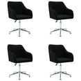 thumbnail image 2 of vidaXL Dining Chair 360 Degrees Swivel Accent Desk Chair with Arms Fabric, 2 of 31