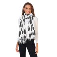 thumbnail image 2 of FORMRS Womens Scarf Winter Soft Long Big Warm Shawls Wrap Tassel Scarves, Cow Spots, 2 of 9