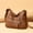 Brown#2, variant on Clearance Items! Gspmoly Women Soft Washed Leather Shoulder Bag Multi-Zip Spacious Large Capacity Handbag for Daily Use Travel Work Shopping Necessity Clearance Items