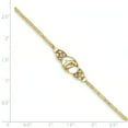 thumbnail image 2 of 14K Gold Polished Dolphin Anklet Jewelry 9", 2 of 3