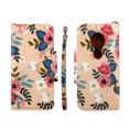 thumbnail image 3 of Flower on Beige Case for Motorola G7 Play Magnetic Detachable Pu Leather Wallet Cover Flap Closure and Snap-on Book Style Cases Card Holders Wrist Strap 2 in 1 Folio, 3 of 3