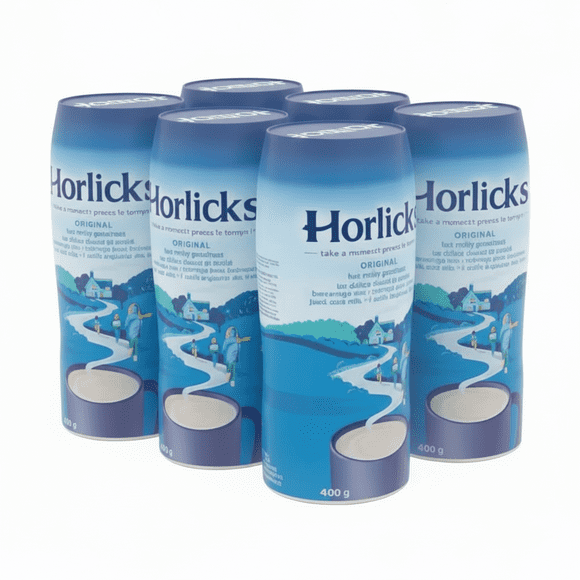 Horlicks Original Malted Health Drink 400g, Pack of 6 – Classic Malt-Based Nutritional Beverage
