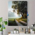 thumbnail image 4 of Qisvanset Lakeside Wildflower Path Canvas Print 12x16 Inch Entryway Decor, 4 of 8