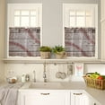 thumbnail image 5 of Baseball Valances for Windows,American Sports Kitchen Curtains,Bathroom Curtains Window Rod Pocket Short Curtains,Kitchen Window Curtains Over Sink,2PCS Small Window Curtains,Valances for Kitchen, 5 of 5