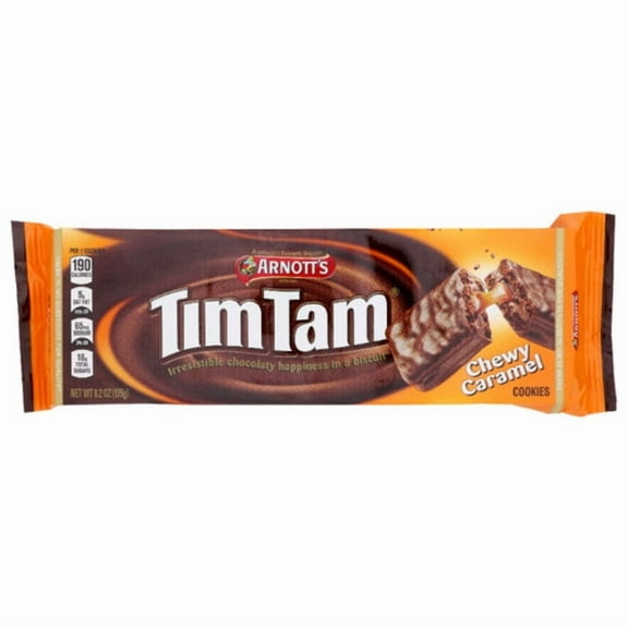 Arnott's Tim Tam Chewy Caramel Cookies, 6.2 Oz(Pack of 12)