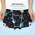 thumbnail image 3 of Yiaed Space Print Boys' Boxer Briefs Cotton Casual Stretch Comfort Boys Boxers - Kids Boxer Briefs Underwear for Boys (6-18)-Small, 3 of 5