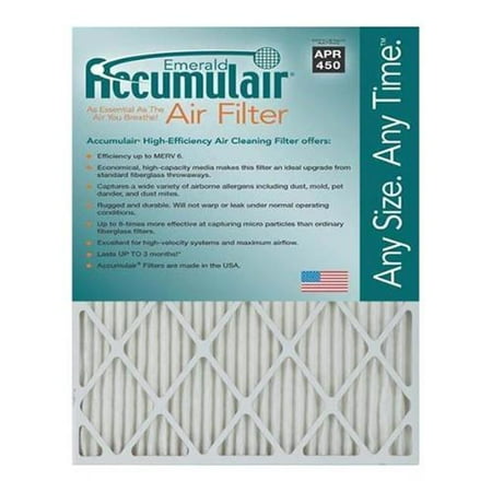 Accumulair FC15. 5X29X2A 15. 5x29x2 - Actual Size Accumulair Emerald 2-Inch Filter - MERV 6 Pack of - 2