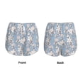 thumbnail image 5 of Picia Lily Flower Pattern Women's 2 in 1 Athletic Running Shorts High Waisted Workout Casual Gym Sweat Shorts with Comfy Liner Zipper Pockets-Medium, 5 of 9